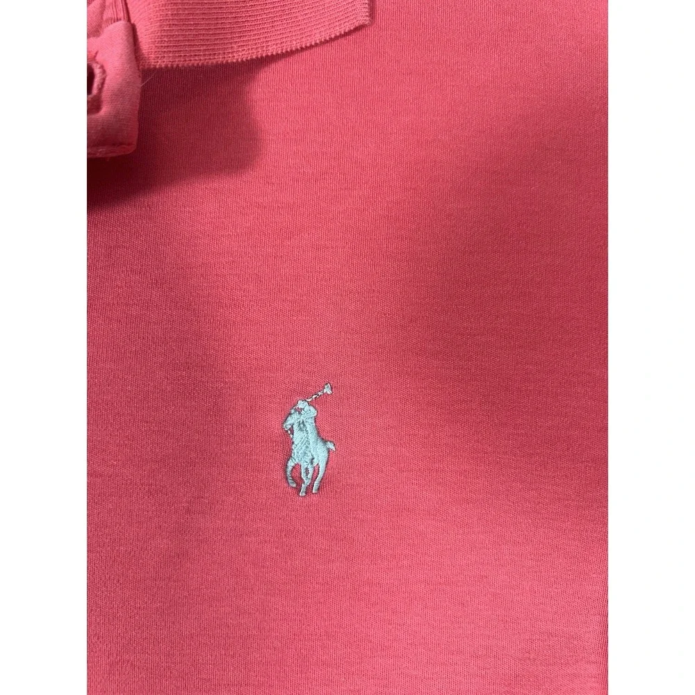 Polo Ralph Lauren Mens Classic Fit Polo Shirt Salmon Pink Small Short Sleeve